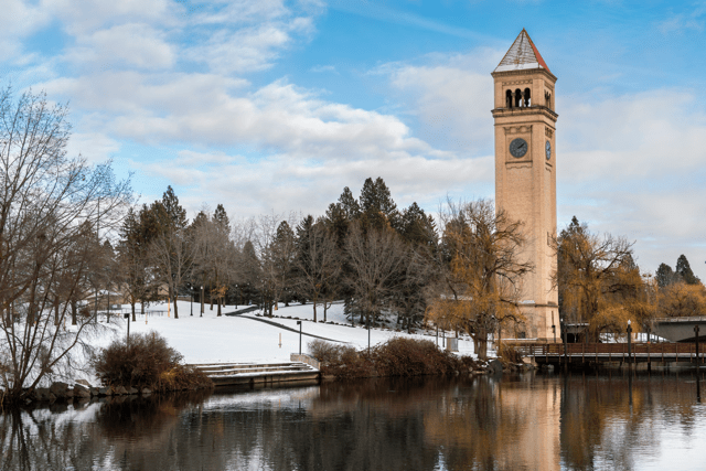 spokane landmark washington clocktower downtown