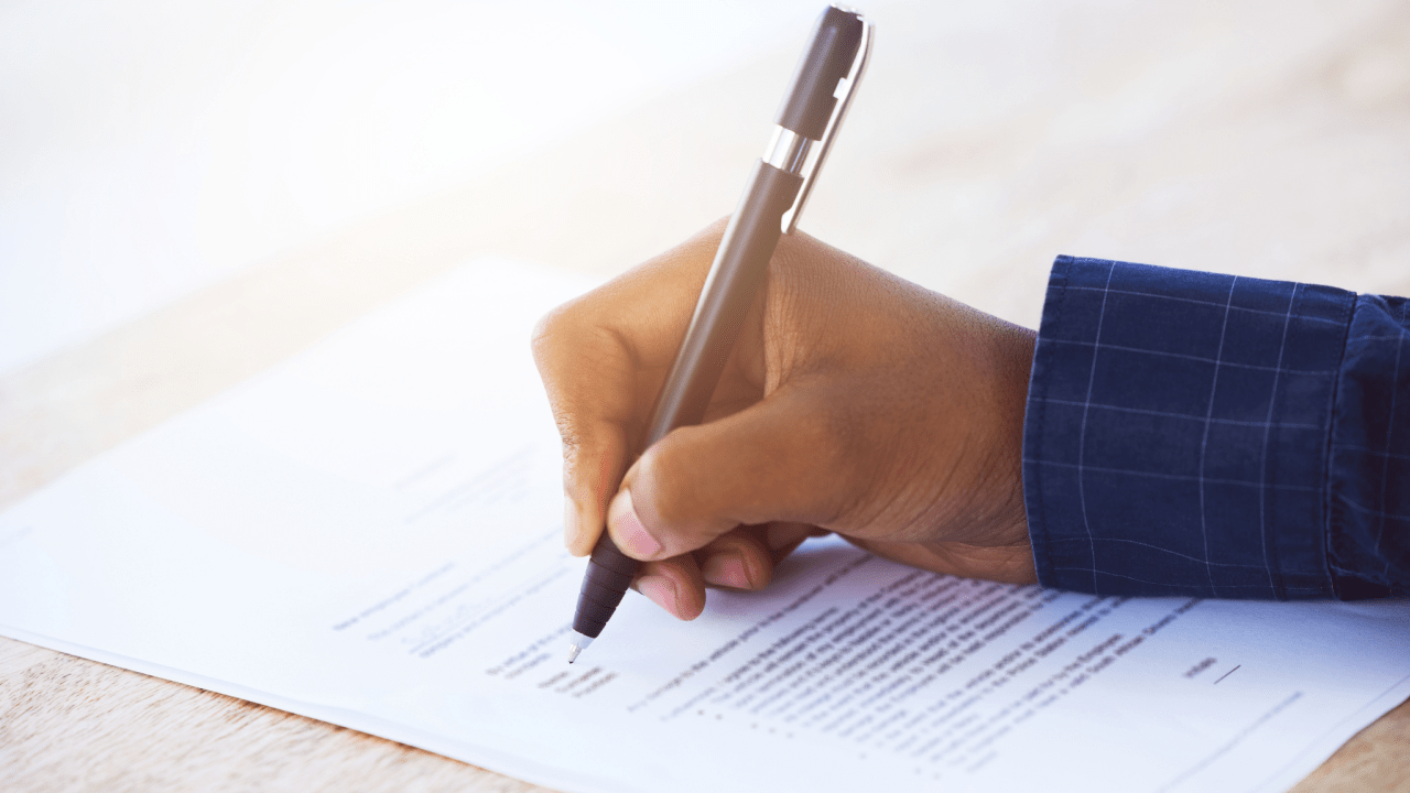 Client signing legal documents wondering can I sue my lawyer for pain and suffering after malpractice