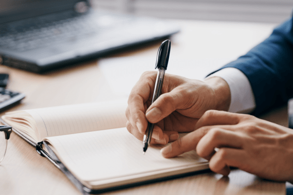 Attorney documenting timeline details about how long does a truck accident settlement take