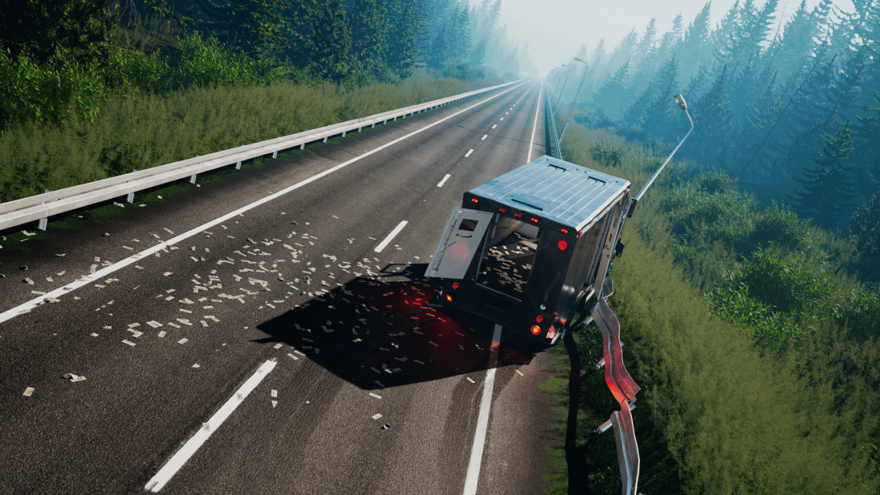 Commercial truck accident on highway illustrating what is the 16 hour rule for DOT and driver fatigue risks