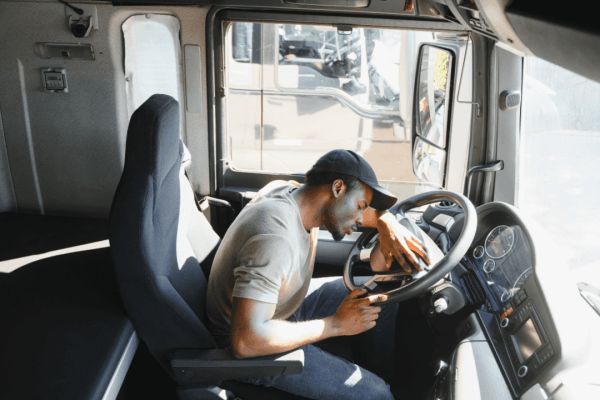 Compensation for stress and emotional trauma after a truck crash shown through distressed truck driver experiencing mental anguish