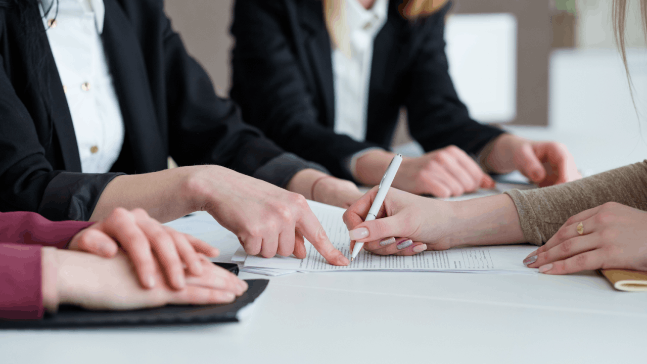 Timeline of a truck accident settlement consultation with attorneys reviewing claim documents