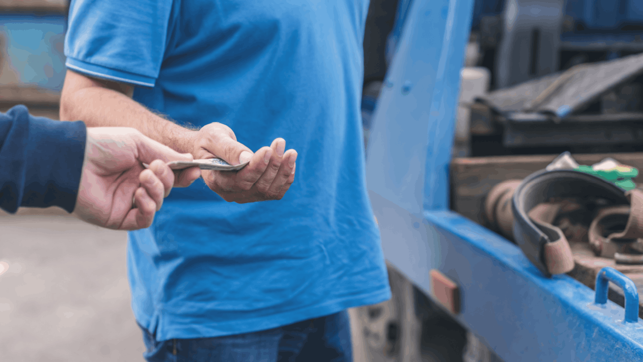 Who pays a truck accident claim settlement near commercial truck